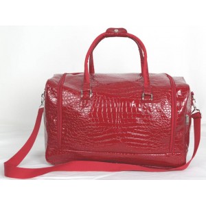 Red Leather Shopping Bags