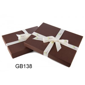 Brown Chocolate Boxes With Ribbons