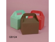 Card Paper Lunch Box with Handle 