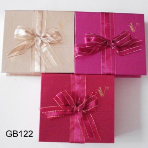 Pink Silk Make-up Paper Boxes 