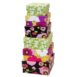 Floral Paper Nesting Boxes